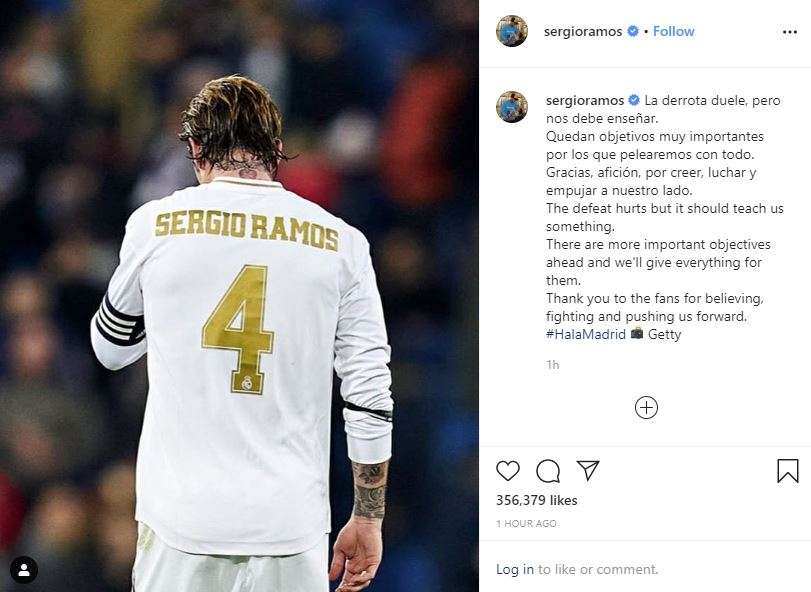 Gran mensaje a la afición del capitán Sergio Ramos