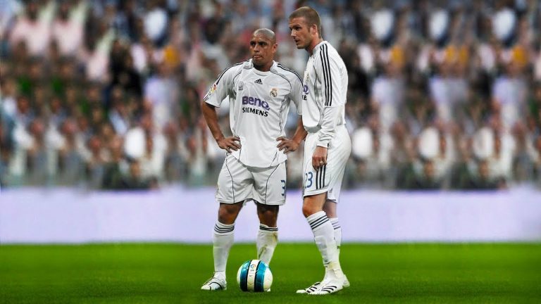 Beckham y Roberto Carlos, los pistoleros letales